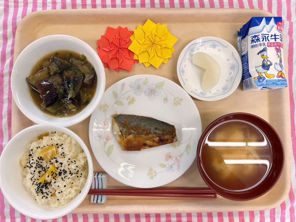 2025年9月9>日の給食画像